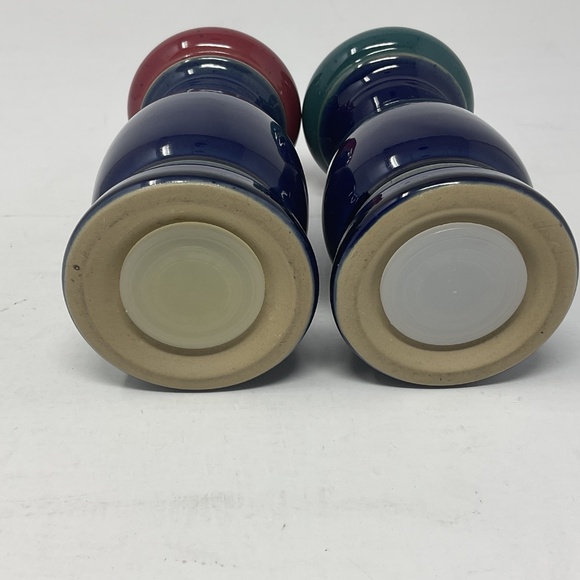 Denby Harlequin (retired) Stoneware Salt & Pepper Shaker Set - Picture 5 of 6